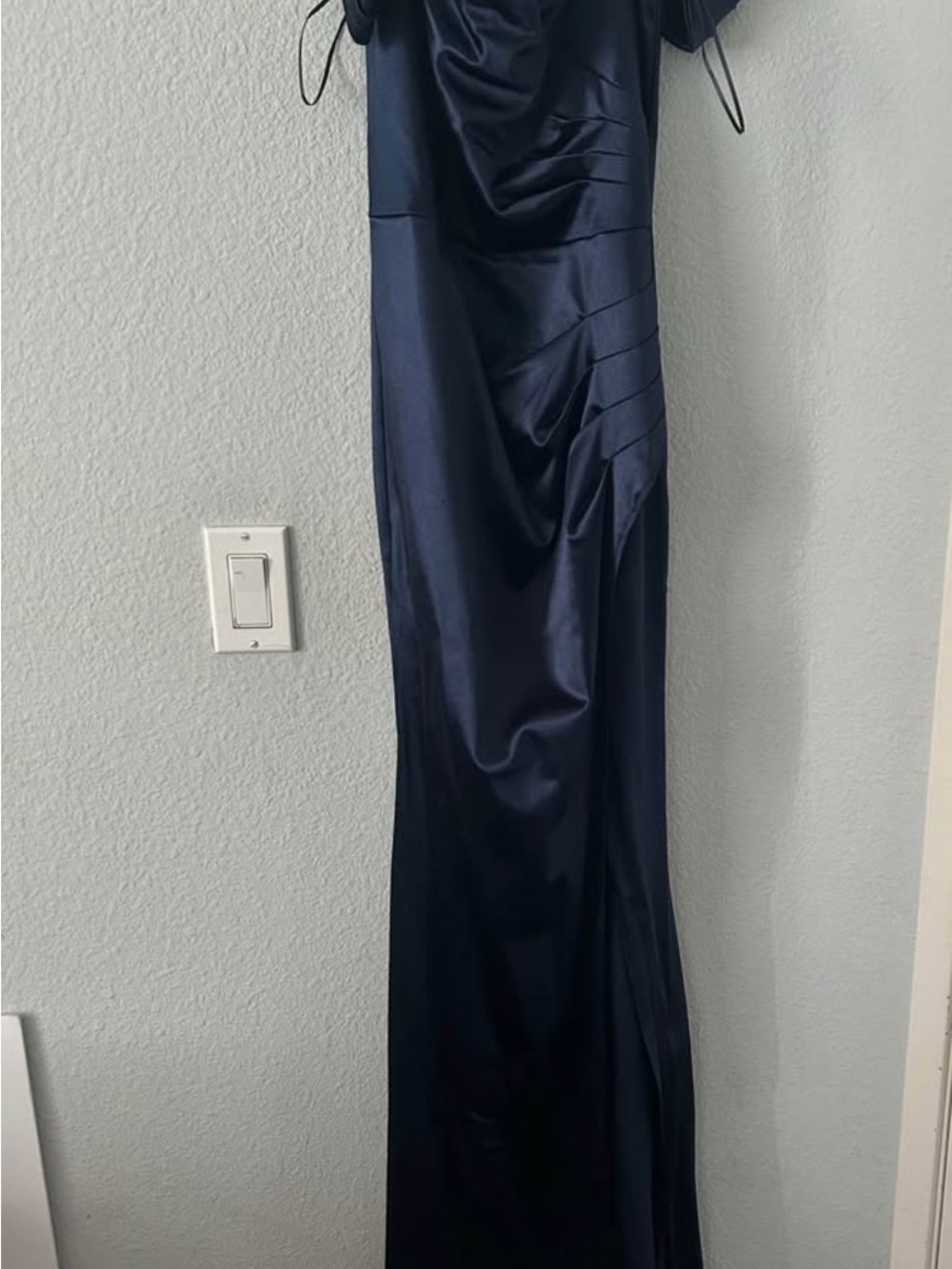Windsor Midnight Navy Satin Maxi Dress